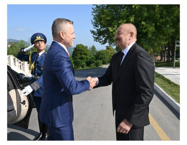 Slovakiya Prezidentinin Şuşada rəsmi qarşılanma mərasimi olub