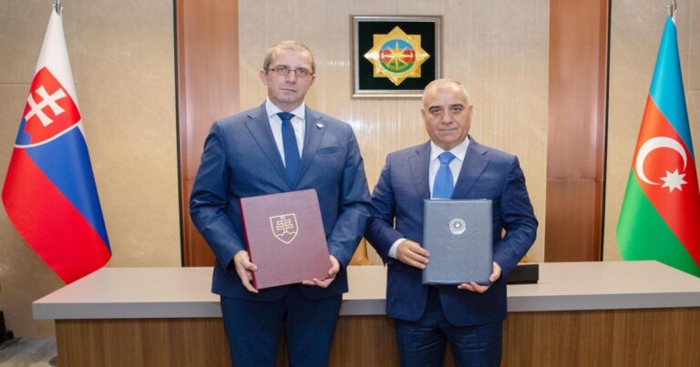 Azərbaycanla Slovakiya arasında məxfi məlumatın mübadiləsi haqqında Saziş imzalanıb Azərbaycanla Slovakiya arasında məxfi məlumatın mübadiləsi haqqında Saziş imzalanıb