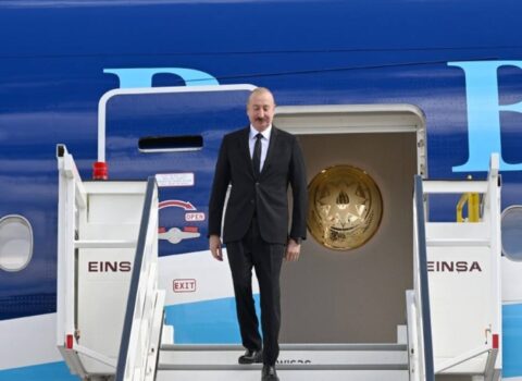 Prezident İlham Əliyev Almaniyaya rəsmi səfərə gəlib