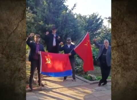 Bakıda SSRİ bayrağı ilə yürüşə cəhd edənlərə hökm oxundu