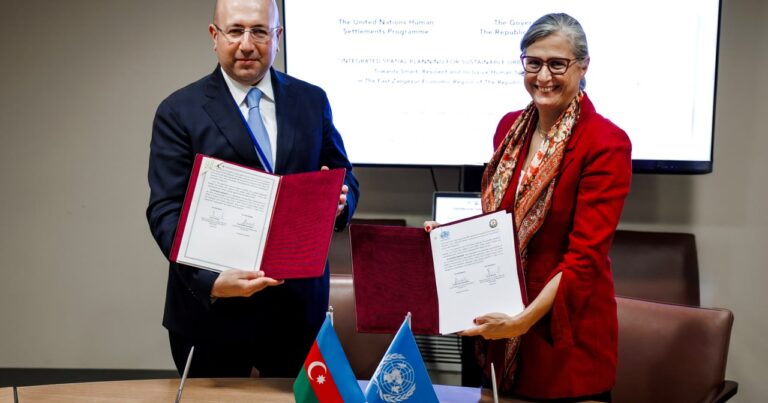 UN-Habitatla əməkdaşlıqda yeni mərhələ: Şərqi Zəngəzurda yaşayış məntəqələrinin layihələndirilməsində iştirak edəcək