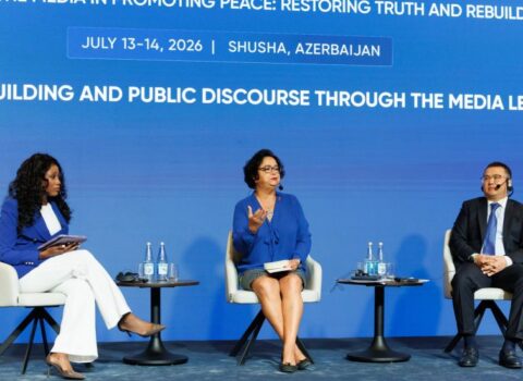 4-cü Şuşa Qlobal Media Forumunda “Sülh quruculuğu” paneli keçirildi – FOTO