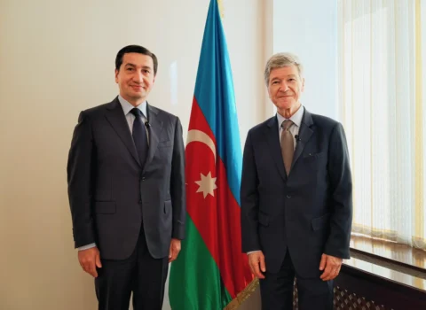 Hikmət Hacıyev professor Ceffri Saks ilə görüşdü – FOTO