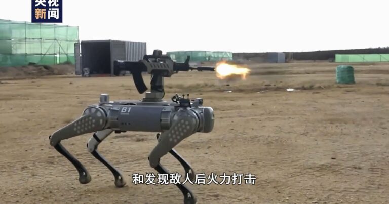 Çin ordusunda yeni dövr: Robot itlər əsgərlərlə təlimdə – VİDEO