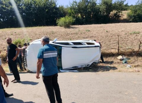 Cəlilabadda avtomobil aşdı, 4 nəfər xəsarət aldı