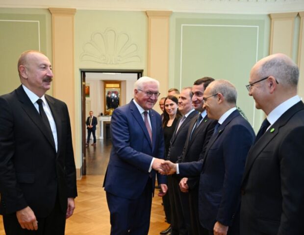Azərbaycan və Almaniya prezidentlərinin geniş tərkibdə görüşü oldu