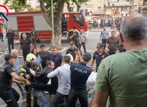 Xankəndidə yanğın: 5 nəfər xəsarət aldı
