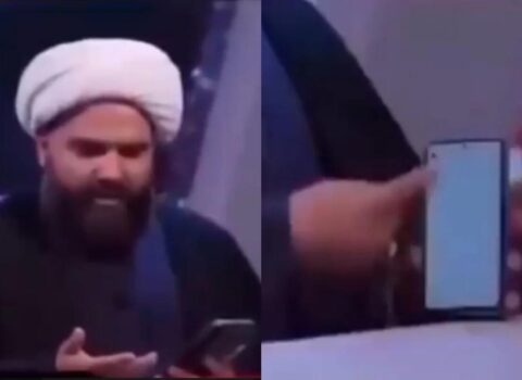 İranda canlı yayımda mesaj oxuyan molla biabır oldu – (Video)