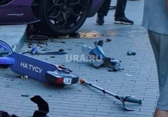 Rusiyalı milyarderin oğlu “Lamborghini” ilə müharibə iştirakçısını vurdu – VİDEO