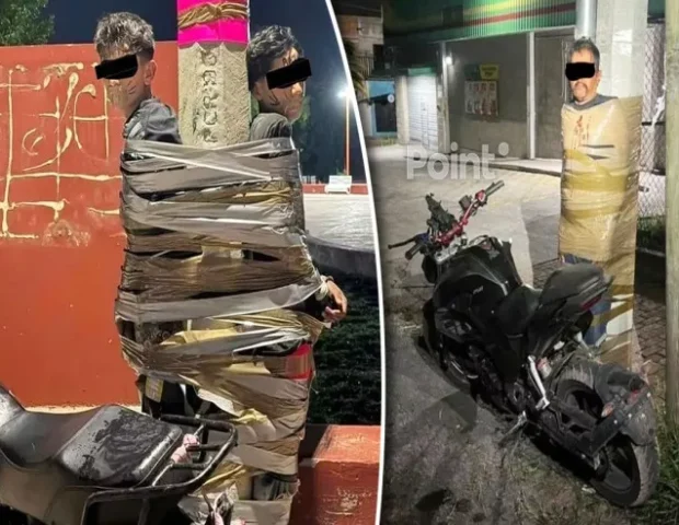 Motosiklet oğrularını tutub dirəklərə bağlayır – Sirli QİSASÇI