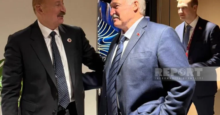 Bişkekdə Azərbaycan və Belarus prezidentlərinin görüşü olub