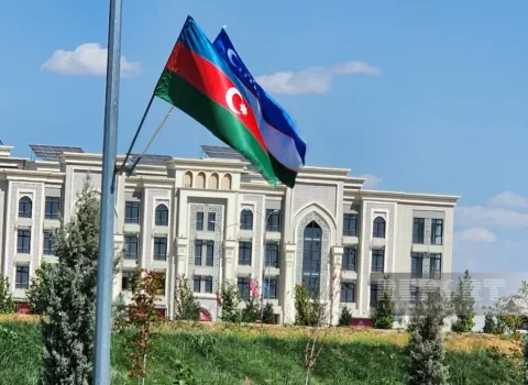 Daşkənd küçələri Azərbaycan və Özbəkistan bayraqları ilə bəzədildi