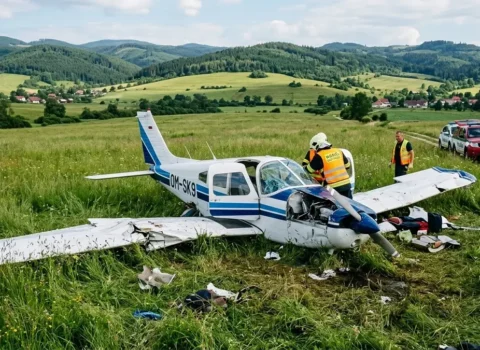 Slovakiyada təyyarə qəzaya uğradı: Ölənlər var
