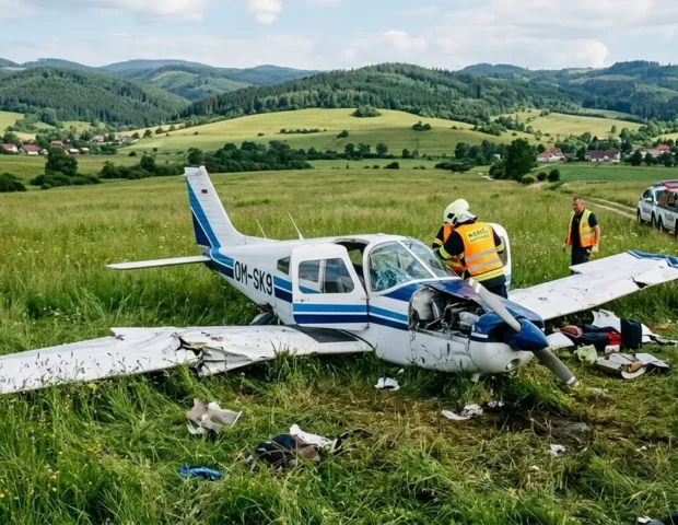 Slovakiyada təyyarə qəzaya uğradı: Ölənlər var