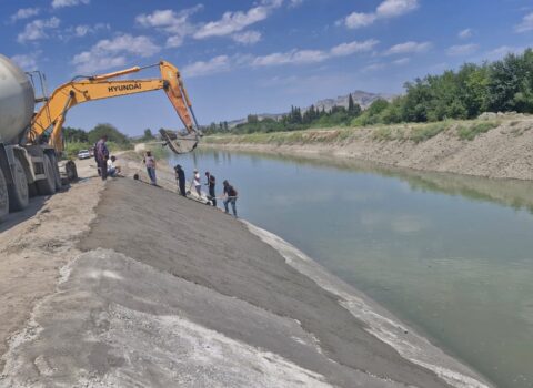 Şirvan kanalı bərpa edildi – Foto