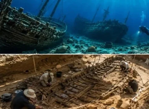 2400 il əvvəl batan gəmi daşıdığı yüklə birgə tapıldı