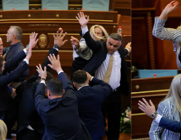 Qadın deputat Baş nazirə yumurta atdı, iclas dayandırıldı