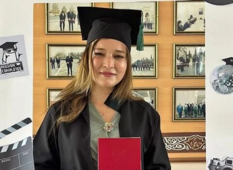 Şəhid anası tələbə adını qazandı