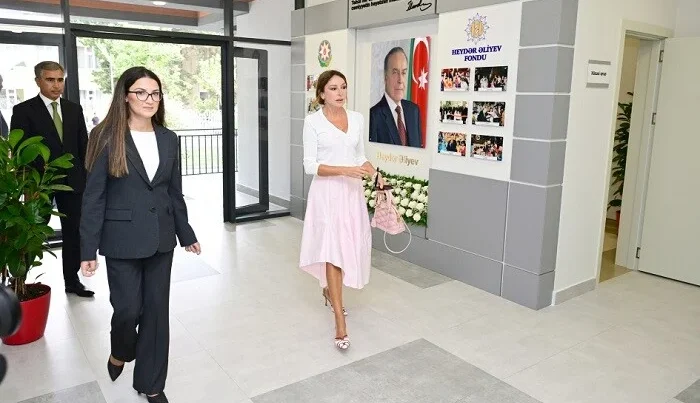 Mehriban Əliyeva körpələr evi-uşaq bağçasının açılışında – Foto