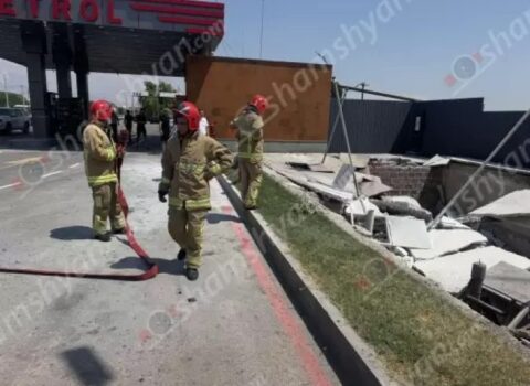 Ermənistanda yanacaqdoldurma məntəqəsində partlayış: Yaralananlar var