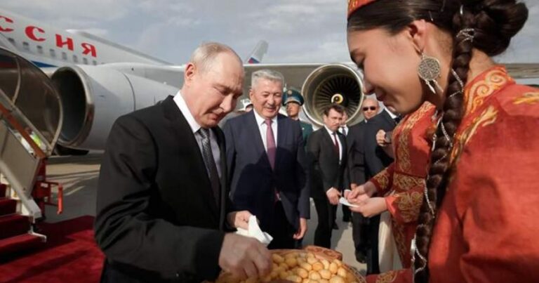 Putin Qırğızıstana getdi – VİDEO