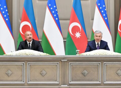 Prezidentlər mətbuata bəyanatlarla çıxış etdilər – FOTO