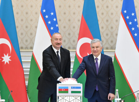 Prezidentlər açılış və təməlqoyma mərasimində onlayn formatda iştirak etdilər – Foto