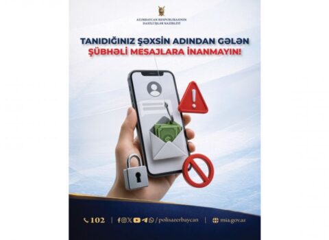 DİN kiberdələduzluq halları ilə bağlı vətəndaşlara xəbərdarlıq edir