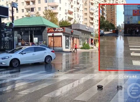 Bakıda kanalizasiya borusu partladı: Ərazini çirkab suları bürüdü – VİDEO
