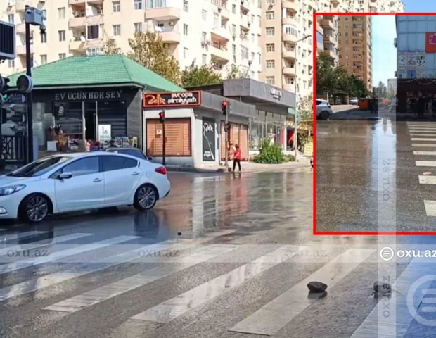 Bakıda kanalizasiya borusu partladı: Ərazini çirkab suları bürüdü – VİDEO
