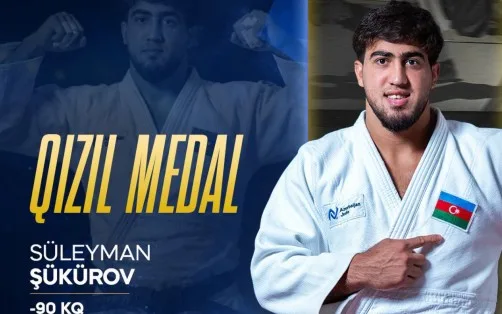 Daha bir cüdoçumuz Avropa çempionu oldu Daha bir cüdoçumuz Avropa çempionu oldu