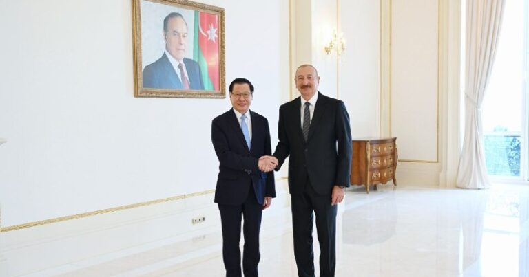 İlham Əliyev Çin Baş prokurorunu qəbul etdi