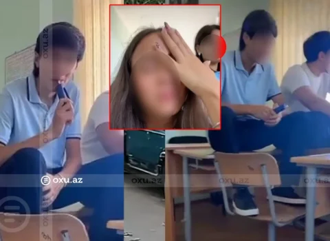 Məktəbdə elektron siqaret çəkən şagirdlərlə bağlı rəsmi açıqlama