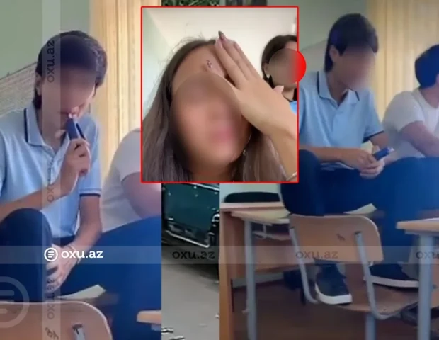 Məktəbdə elektron siqaret çəkən şagirdlərlə bağlı rəsmi açıqlama