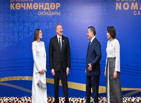 Prezident İlham Əliyevin sosial şəbəkə hesablarında 6-cı Dünya Köçəri Oyunlarının açılış mərasimindən paylaşım edilib