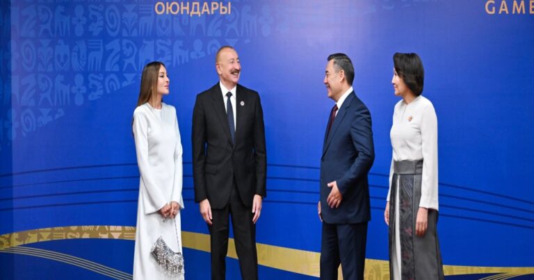 Prezident İlham Əliyevin sosial şəbəkə hesablarında 6-cı Dünya Köçəri Oyunlarının açılış mərasimindən paylaşım edilib