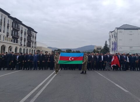 Xankəndidə Zəfər parkına yürüş – FOTOLAR