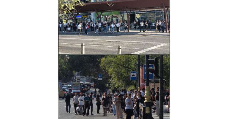 28 May ərazisində 1 və 2 saylı marşrutlarla bağlı problem: sərnişinlər uzun müddət gözləyir