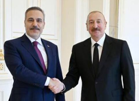 İlham Əliyev Hakan Fidanı qəbul etdi