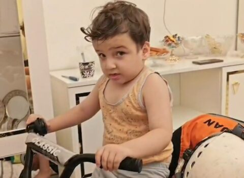 Uşağın ayağı velosipeddə qaldı: FHN köməyə gəldi – VİDEO