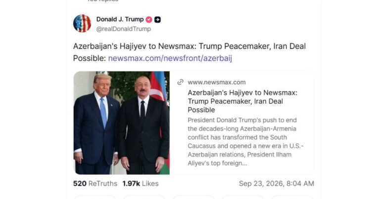 Tramp Hikmət Hacıyevin müsahibəsini paylaşdı – FOTO