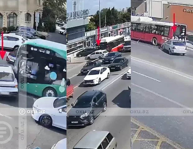 Bakıda avtobus zolaqlarında baş verən ağır qəzalar… – Anbaan video