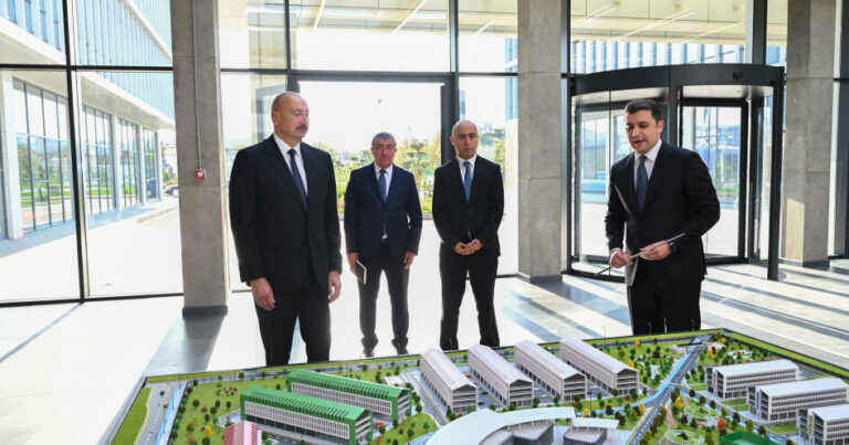 Prezident İlham Əliyev “SABAH.city” innovasiya şəhərciyinin birinci mərhələsinin açılışında iştirak edib