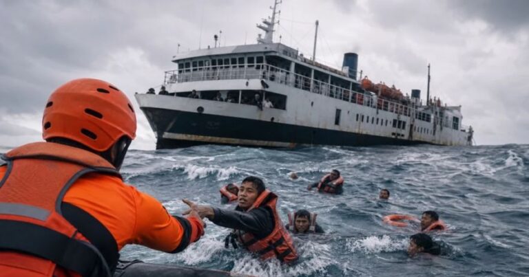 Gəmi qəzasında itkin düşən 130 nəfərin axtarışıları davam edir