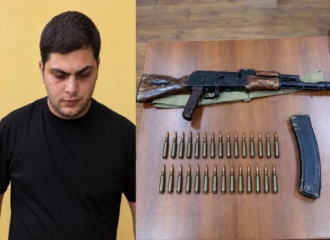 “Kalaşnikov” satmaq istəyən şəxs saxlanıldı