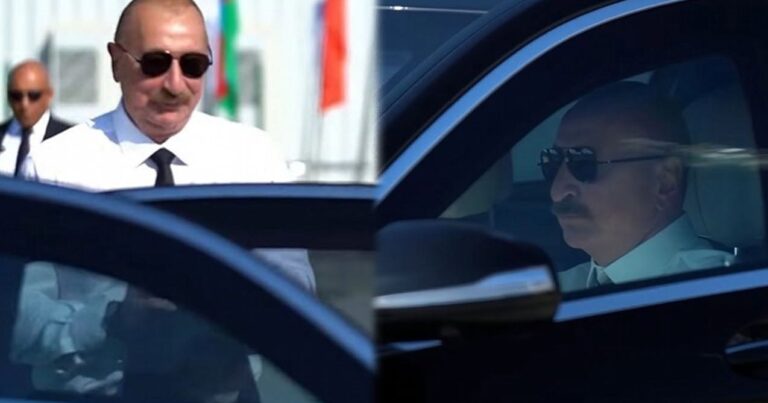 Prezident açılışdan sonra sükan arxasına keçdi – VİDEO
