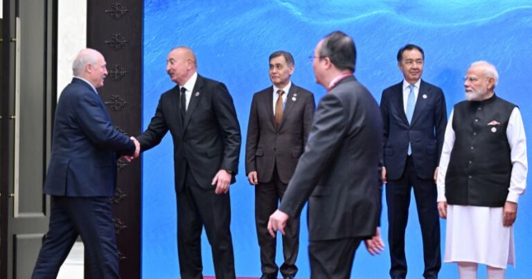 Prezidentin sosial media hesablarında “ŞƏT plyus” çərçivəsində liderlərlə görüşündən görüntülər paylaşılıb