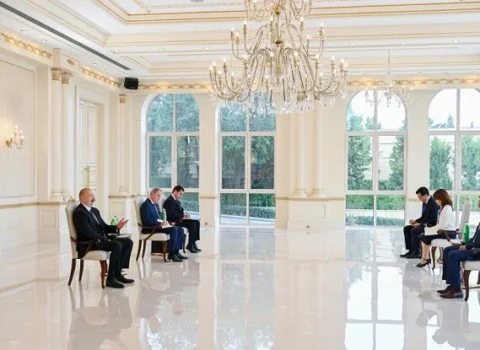 İlham Əliyev Dmitri Şlapaçenkonu qəbul etdi