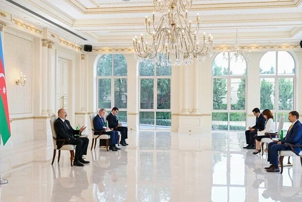 İlham Əliyev Dmitri Şlapaçenkonu qəbul etdi