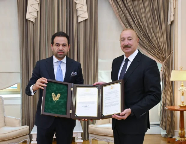İlham Əliyevə “Zayed İnsan Qardaşlığı Mükafatı”nın sertifikatı təqdim olundu – FOTOLAR
